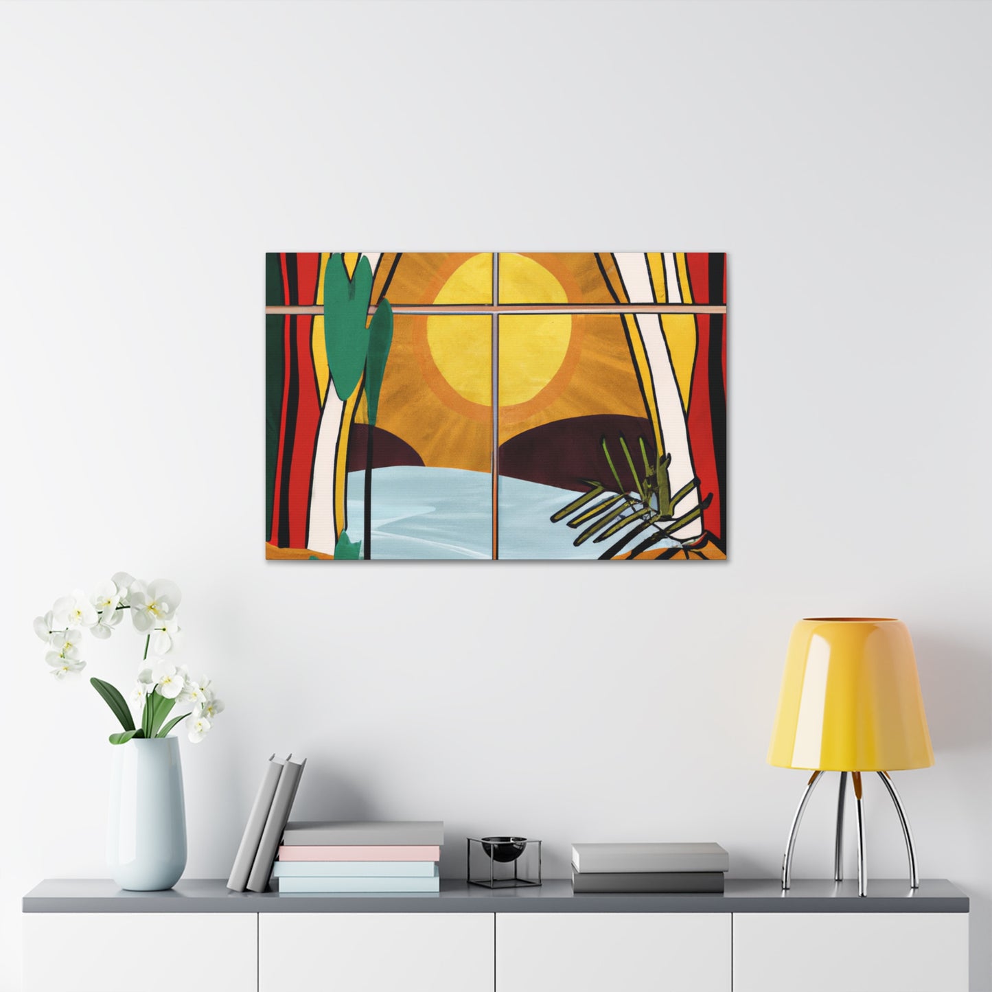Radiant Reverie - Midcentury - Canvas