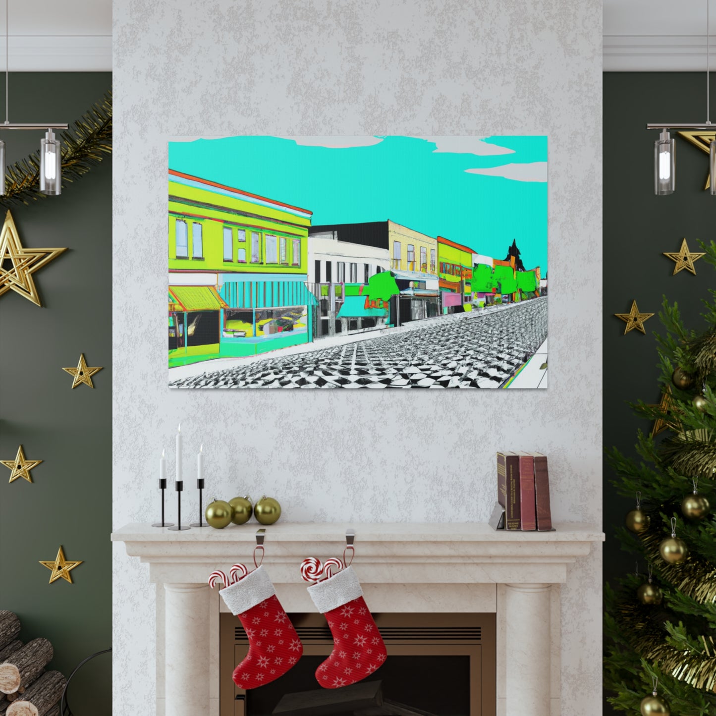 Streamlined Boulevard - Architectural Canvas - Pop Art
