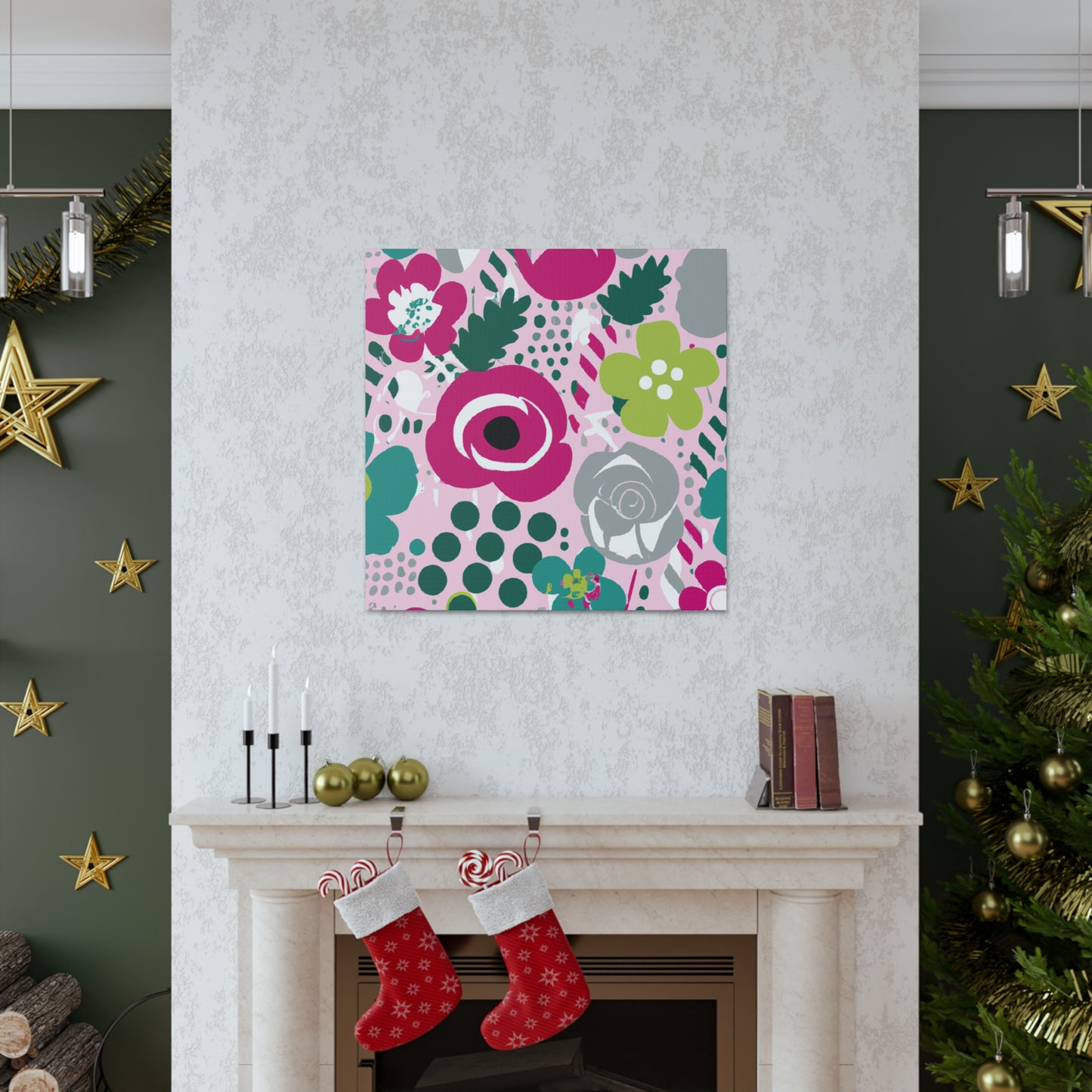 "Floral Fervor" - Floral Canvas