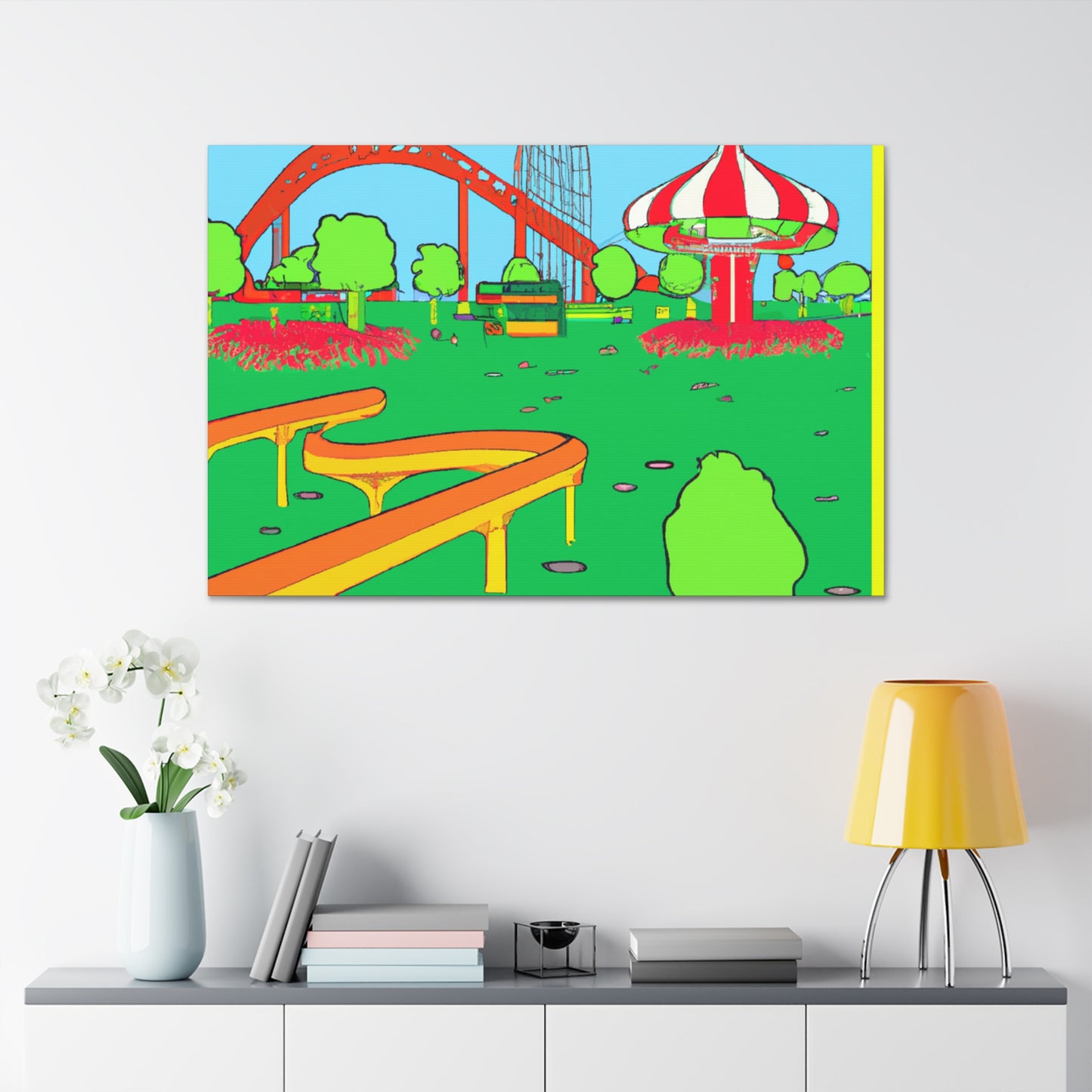 Enchanted Flora- Landscape - Canvas