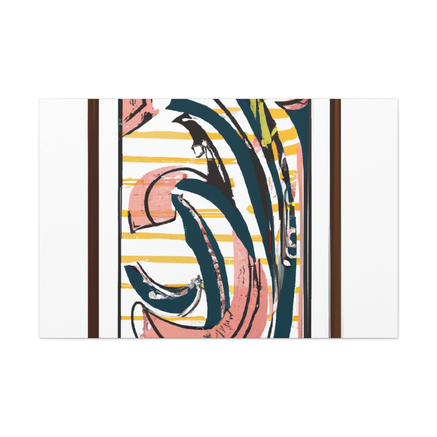 Flametail Parrot - Midcentury Canvas