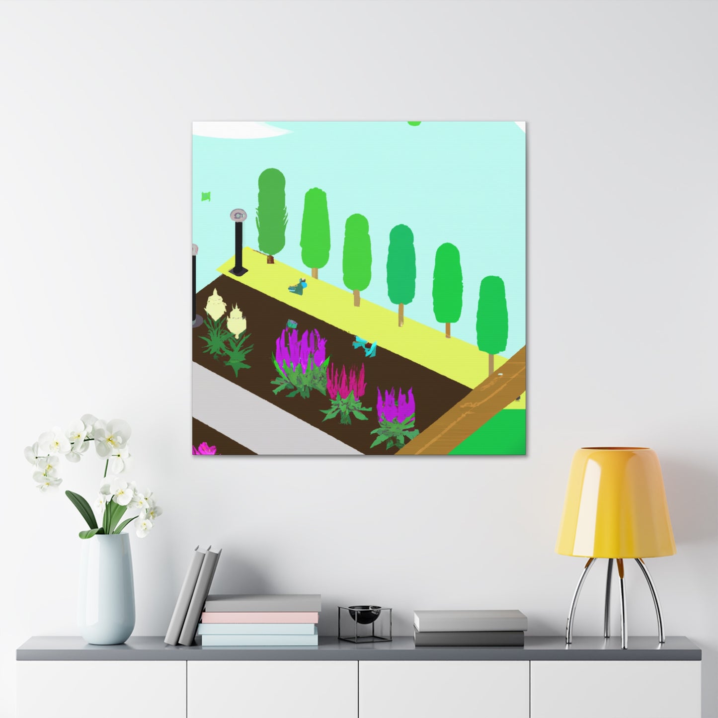 Sunflower Sunrise Landscape - Canvas