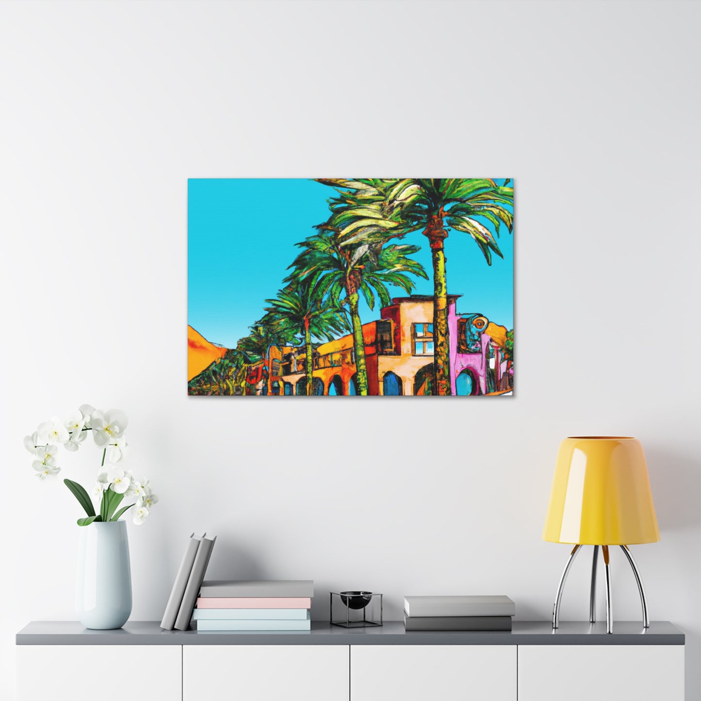 Desert Fontanas - Architectural - Canvas