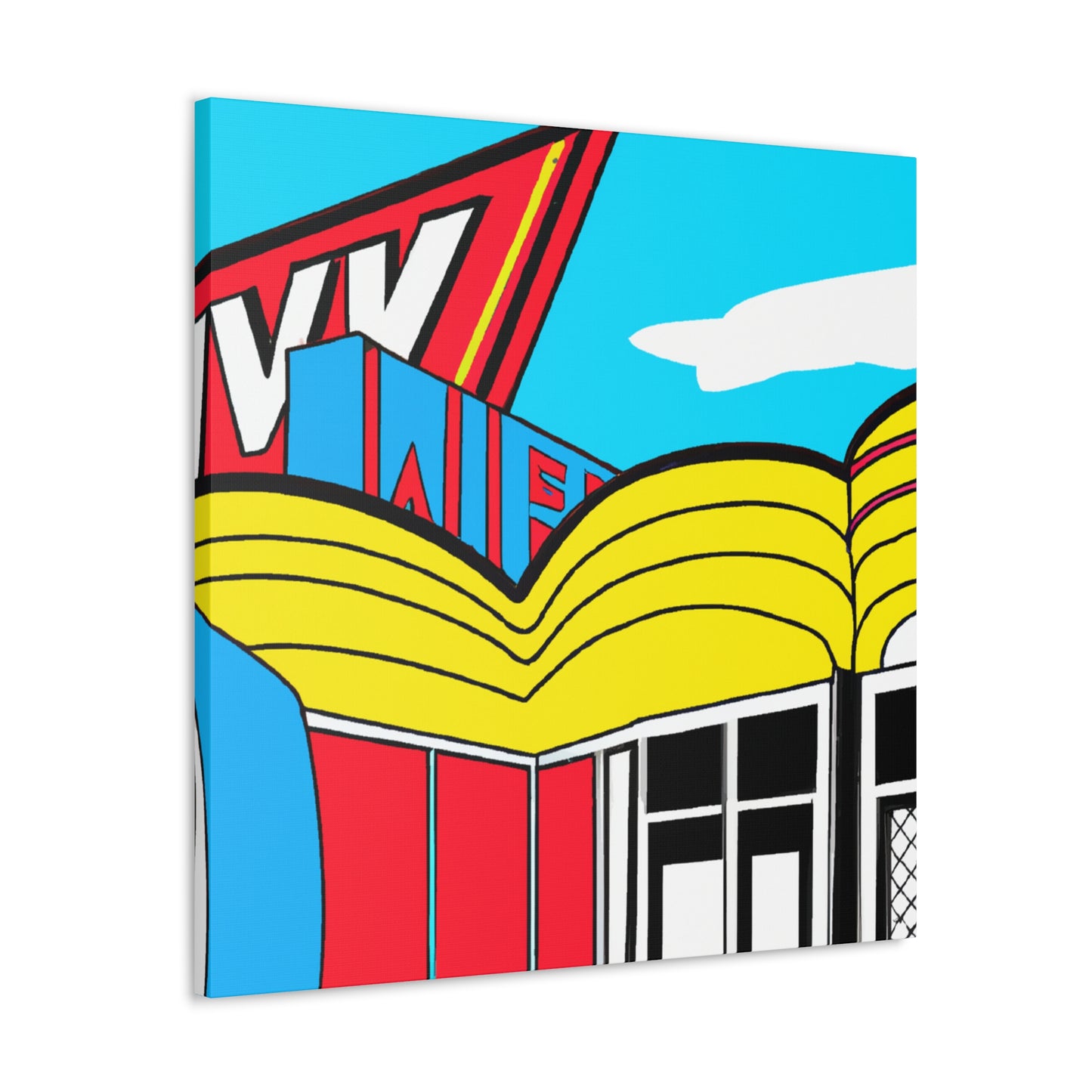 'Rockin' Red's Roller Rink' - Canvas - Pop Art