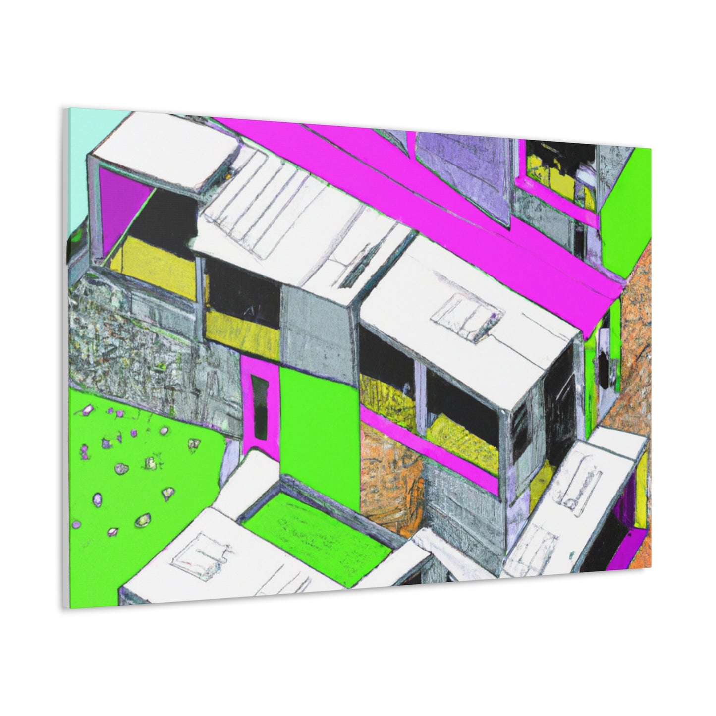 Glowing Home - Canvas - Architectural
