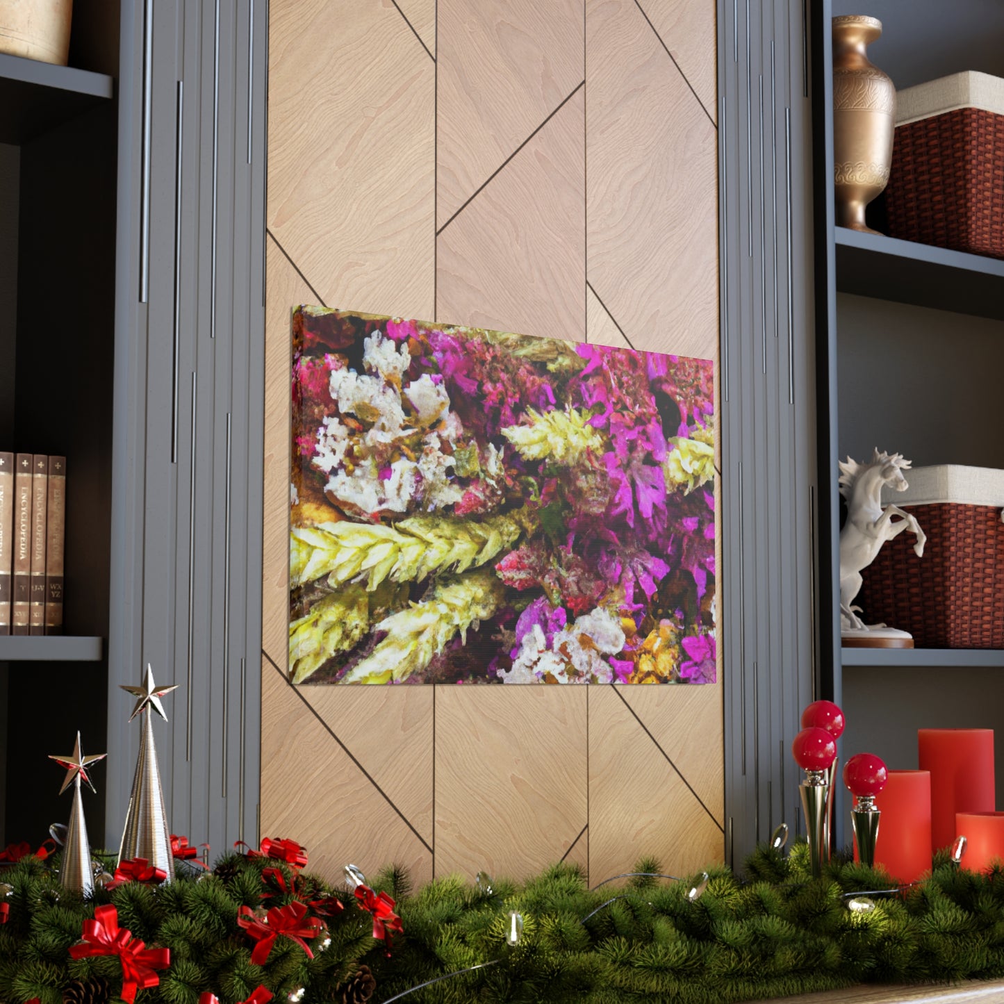 Flower Bed Fantasy. - Canvas - Floral