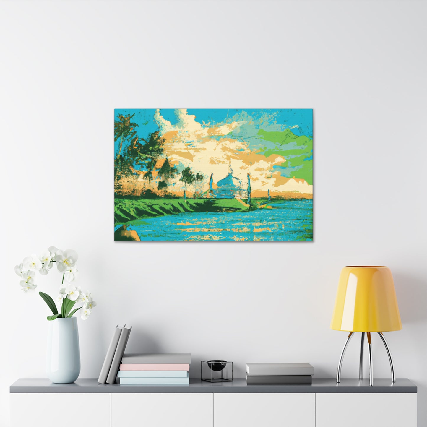 Bustling India - Destination India - Canvas