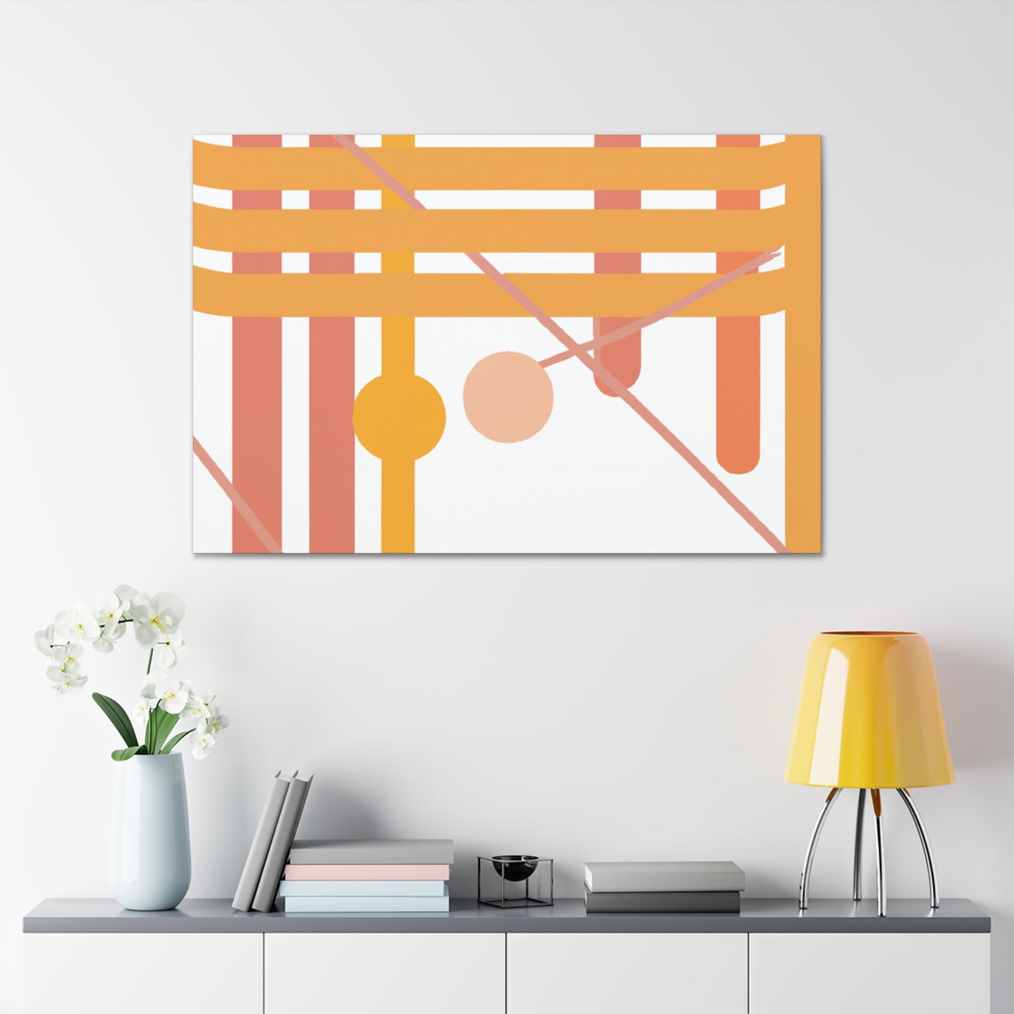 Lagoon Paradise - Midcentury - Canvas