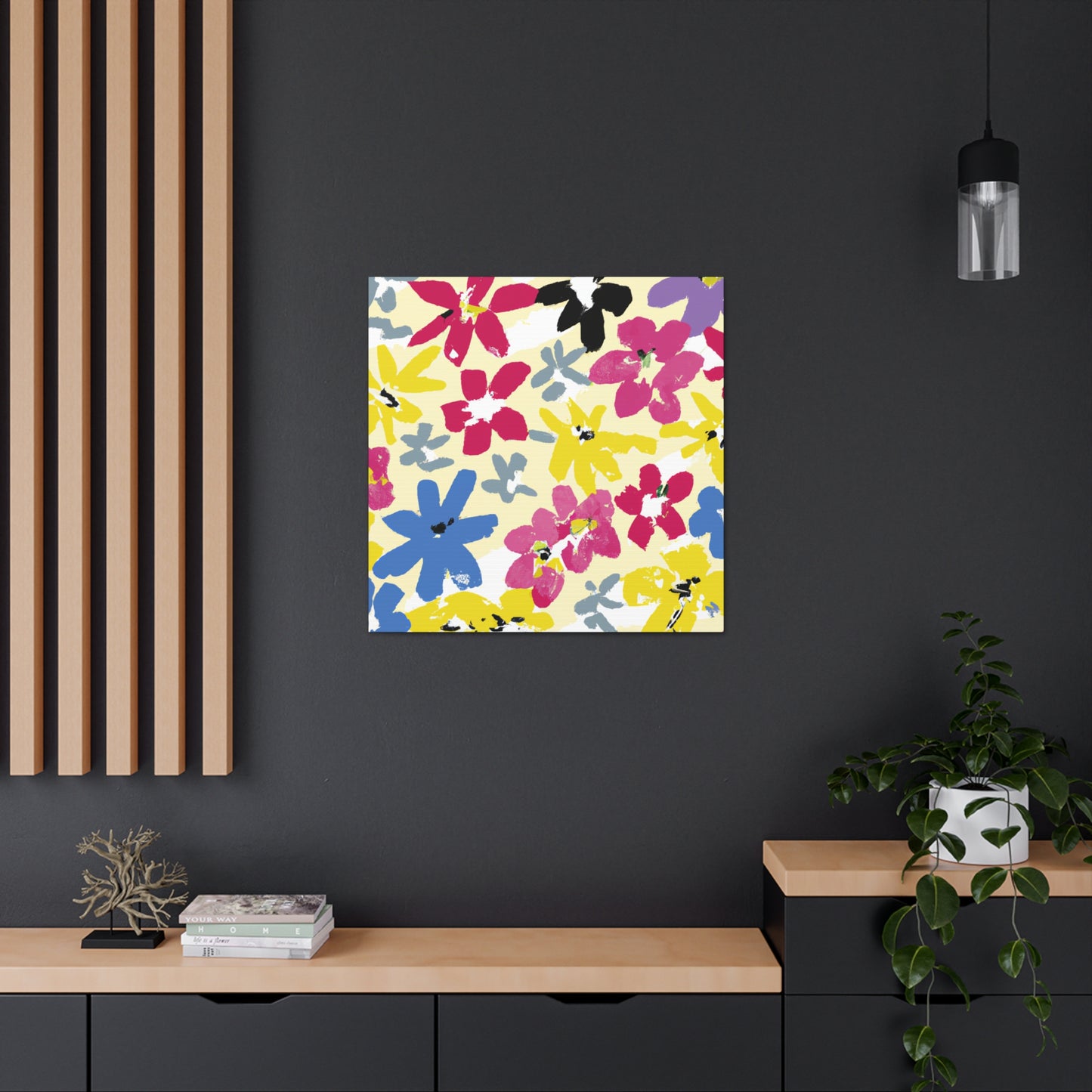 "Seeded with Love" - Floral Canvas