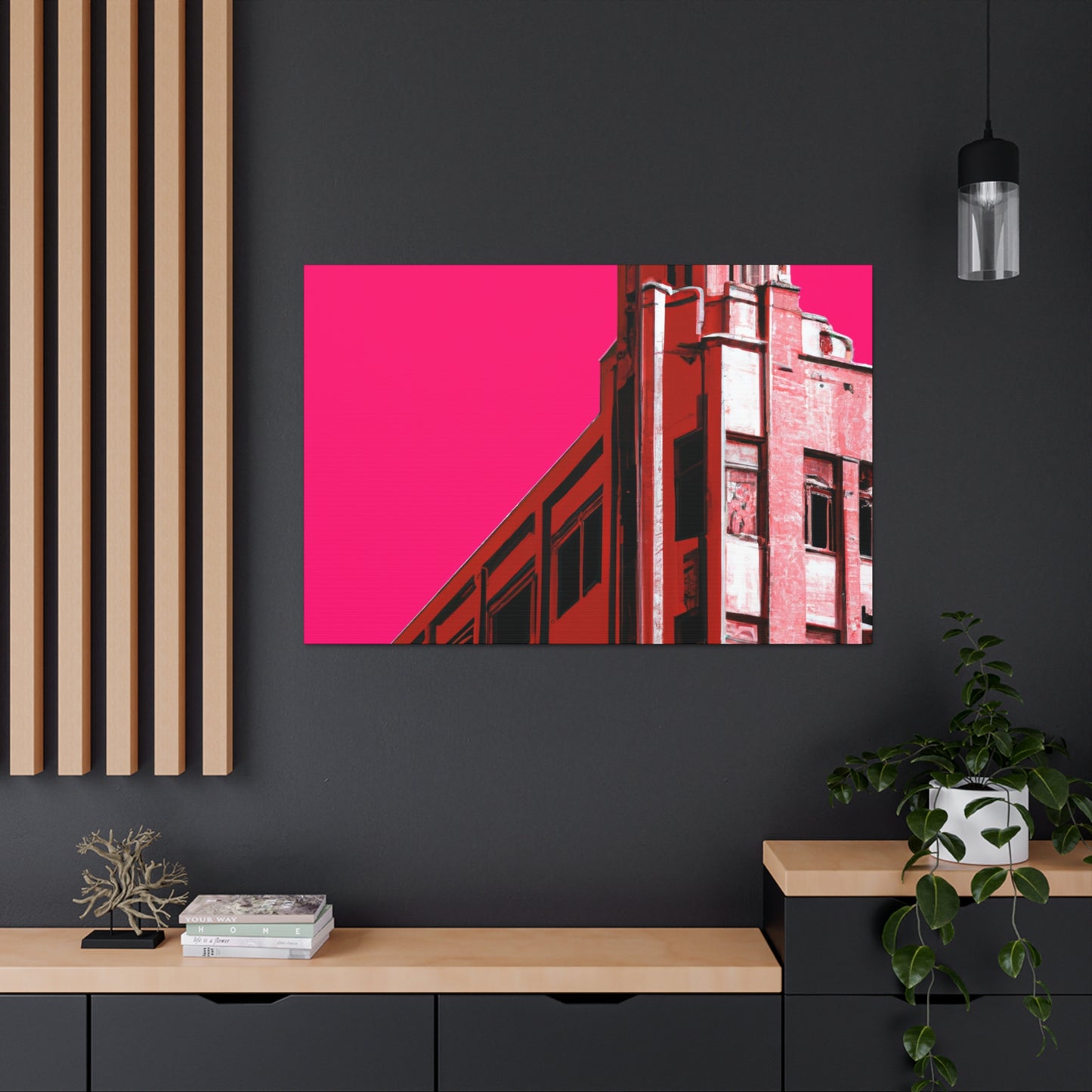 Straightup Splendor - The Visually Stunning Symmetry of Art Deco Architectural. - Canvas