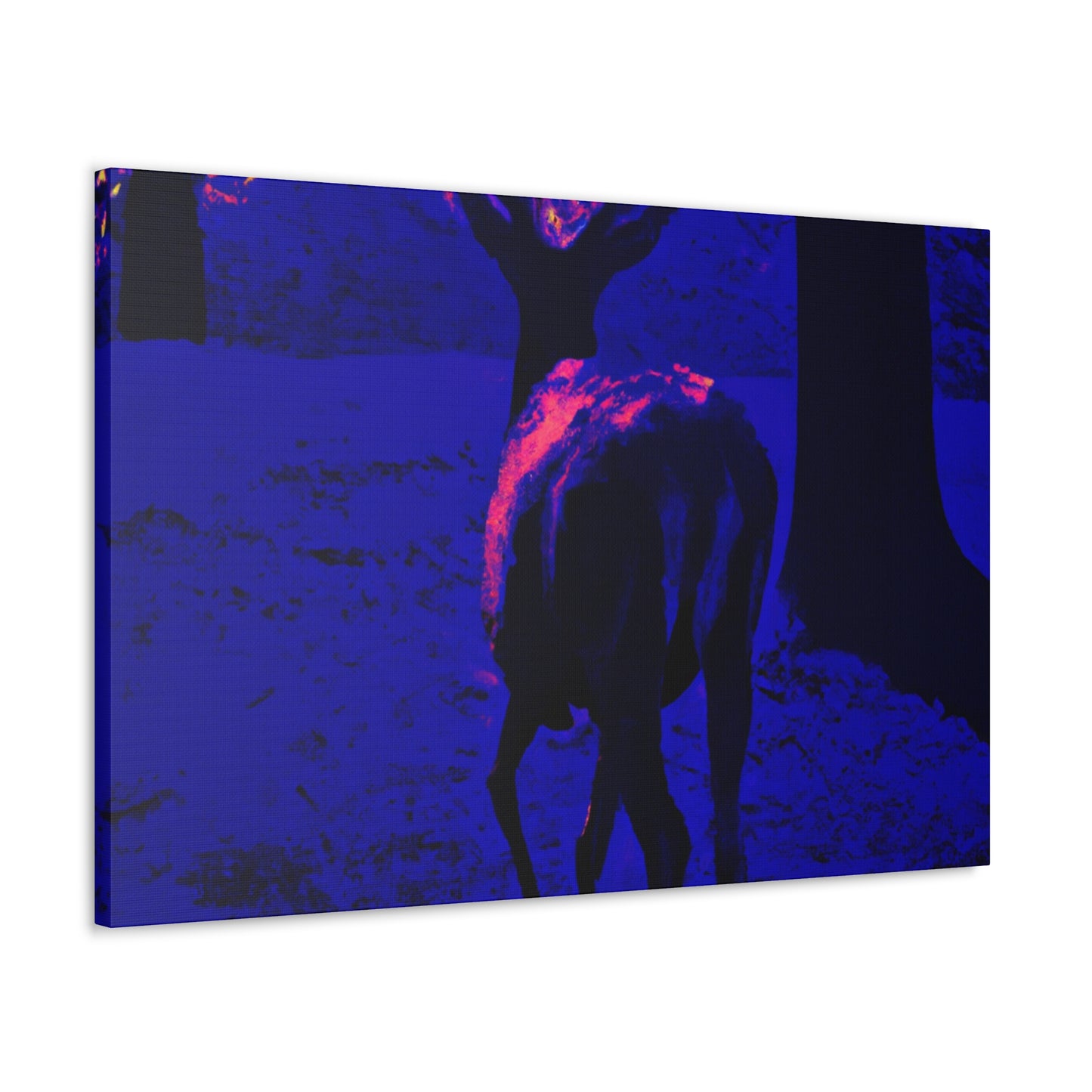 Purple Deer- Wildlife Canvas