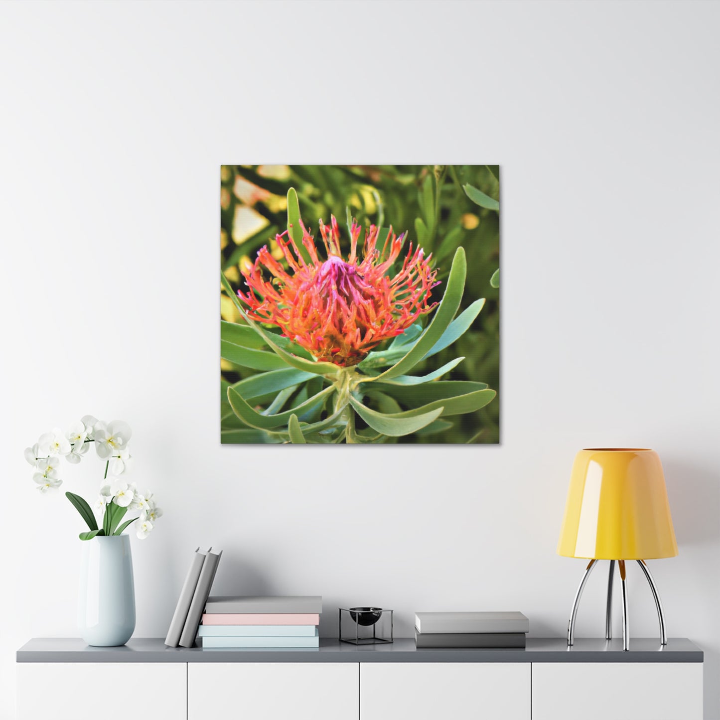 Floral Scroll Garden Print - Canvas - Floral