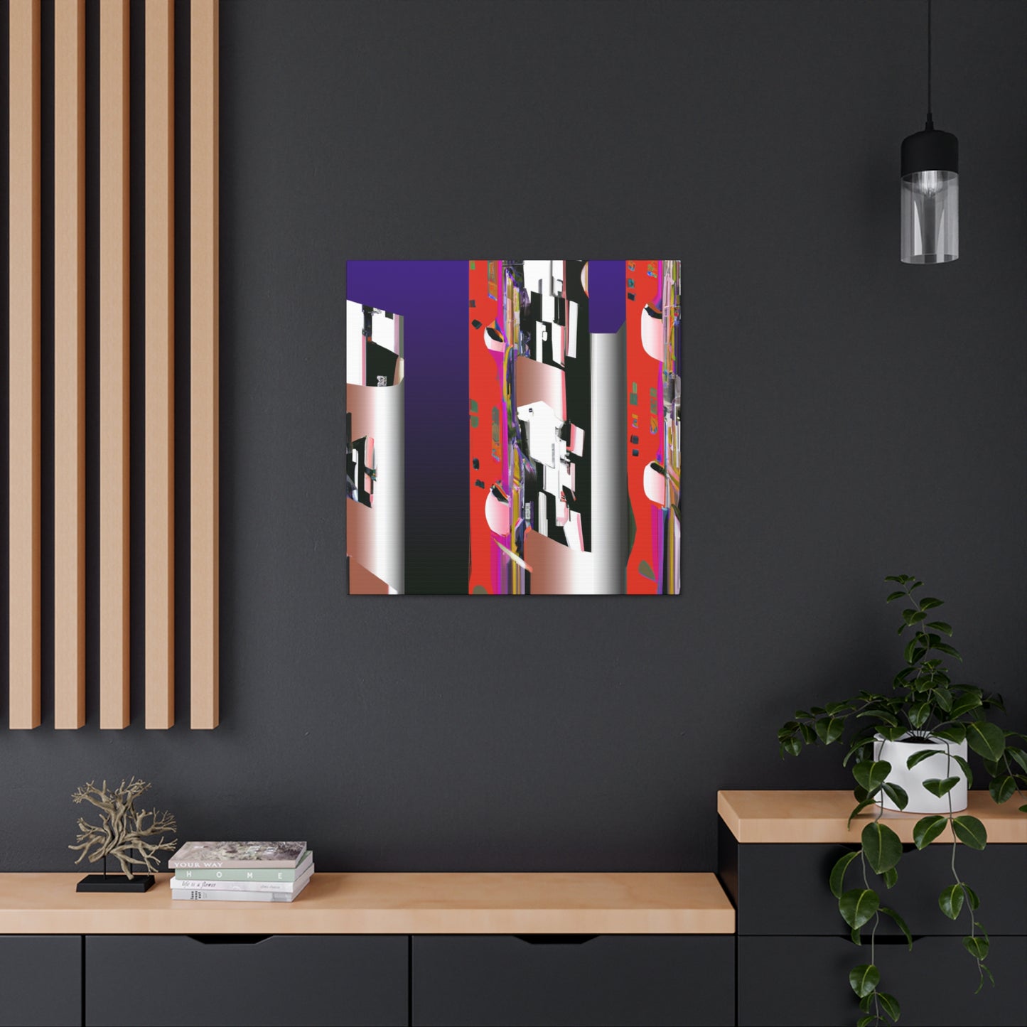 "The Silvery Facade." - Art Deco Canvas
