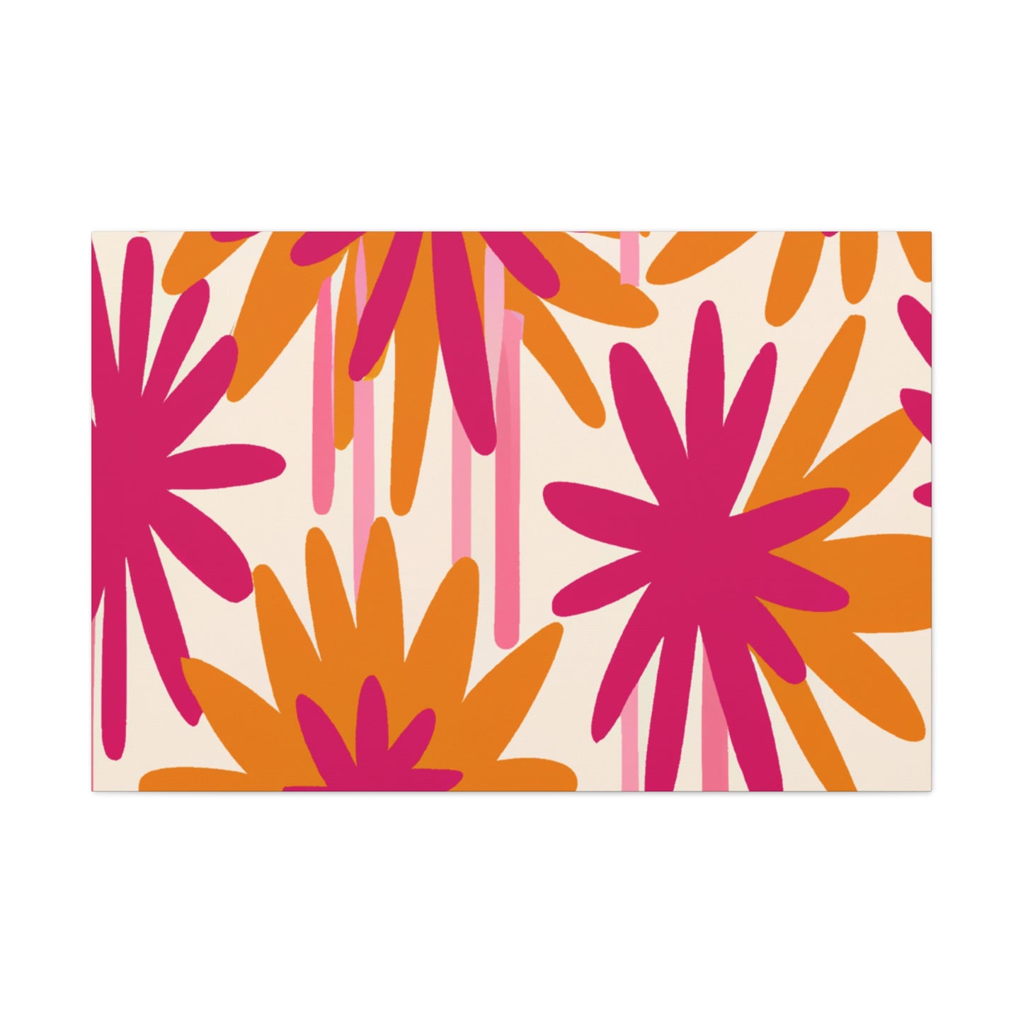 'The Wild Floral Dash' - Floral Canvas