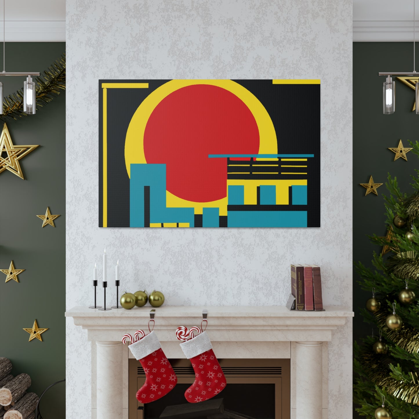 Fireywaddle. - Midcentury Canvas