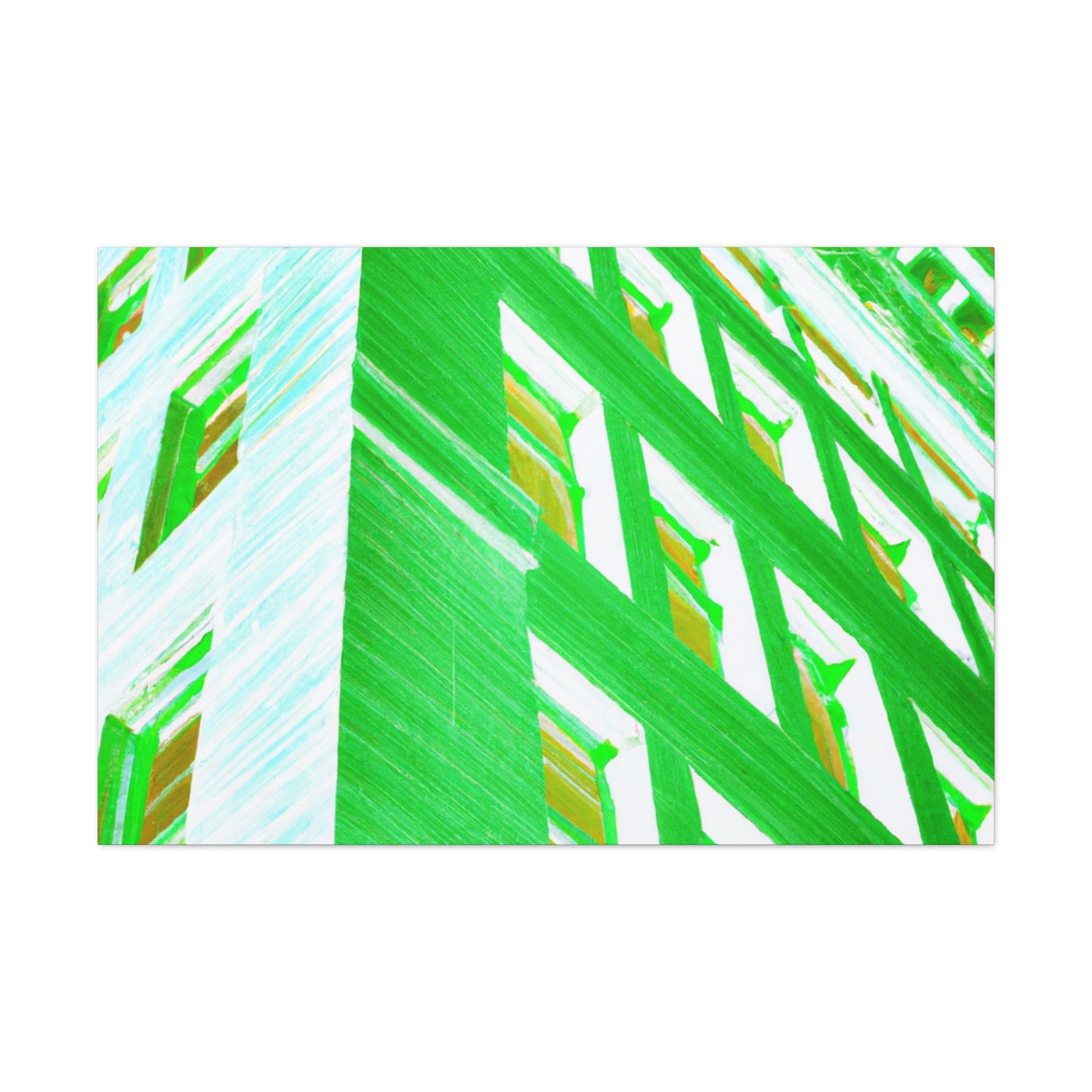 Neon Skyscraper - Architectural Canvas Pop Art