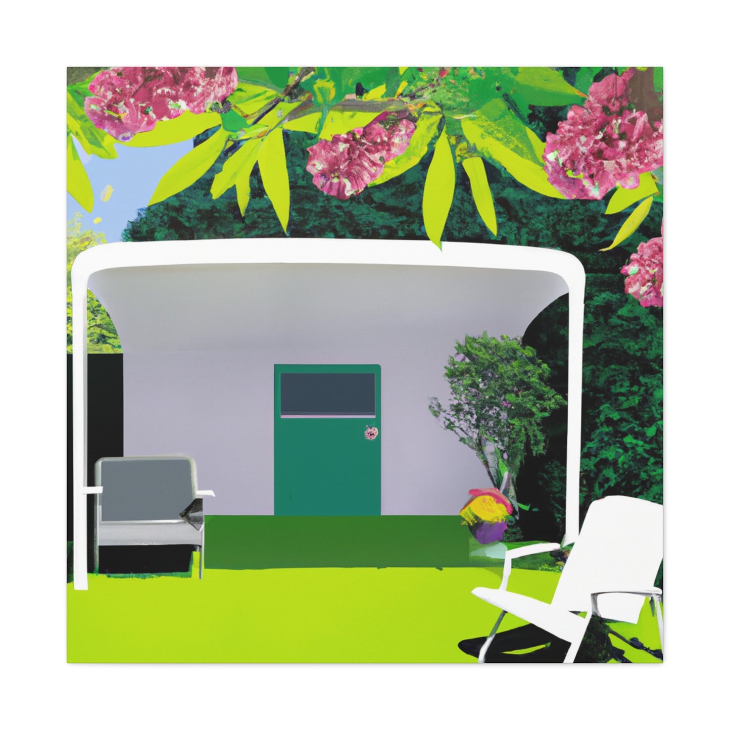 Vivid Vista - Midcentury - Canvas