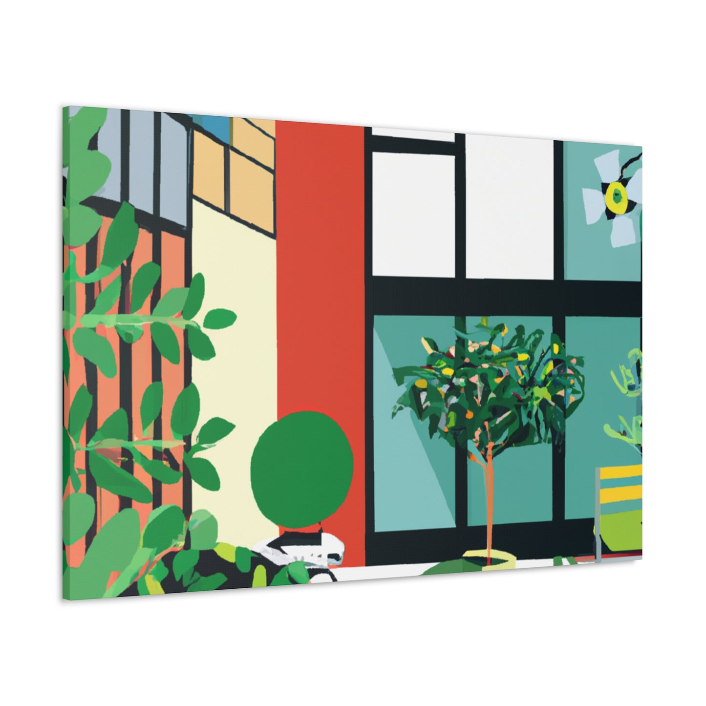 "Eco-Colorful- Midcentury" - Canvas