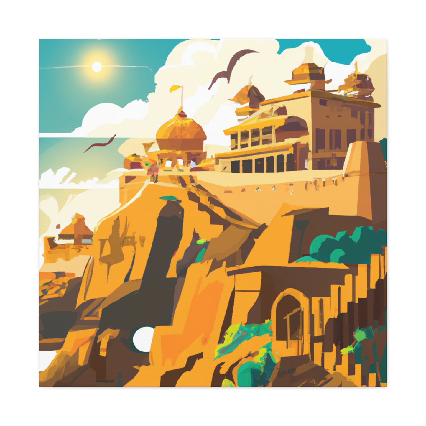 The Land of Spices - Destination India - Canvas
