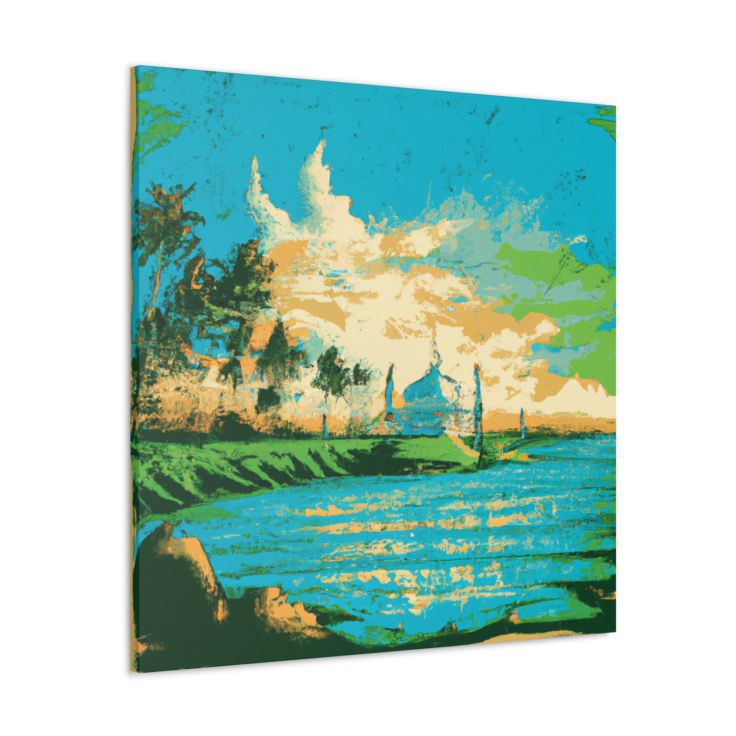 Bustling India - Destination India - Canvas