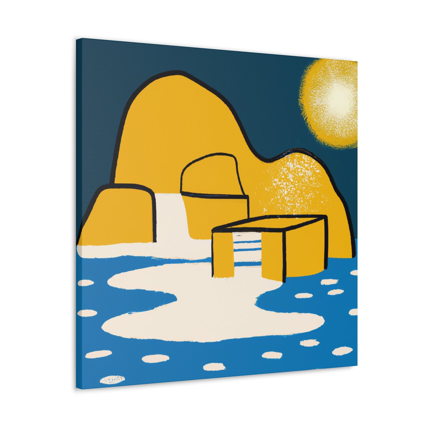 Zen Garden - Midcentury - Canvas