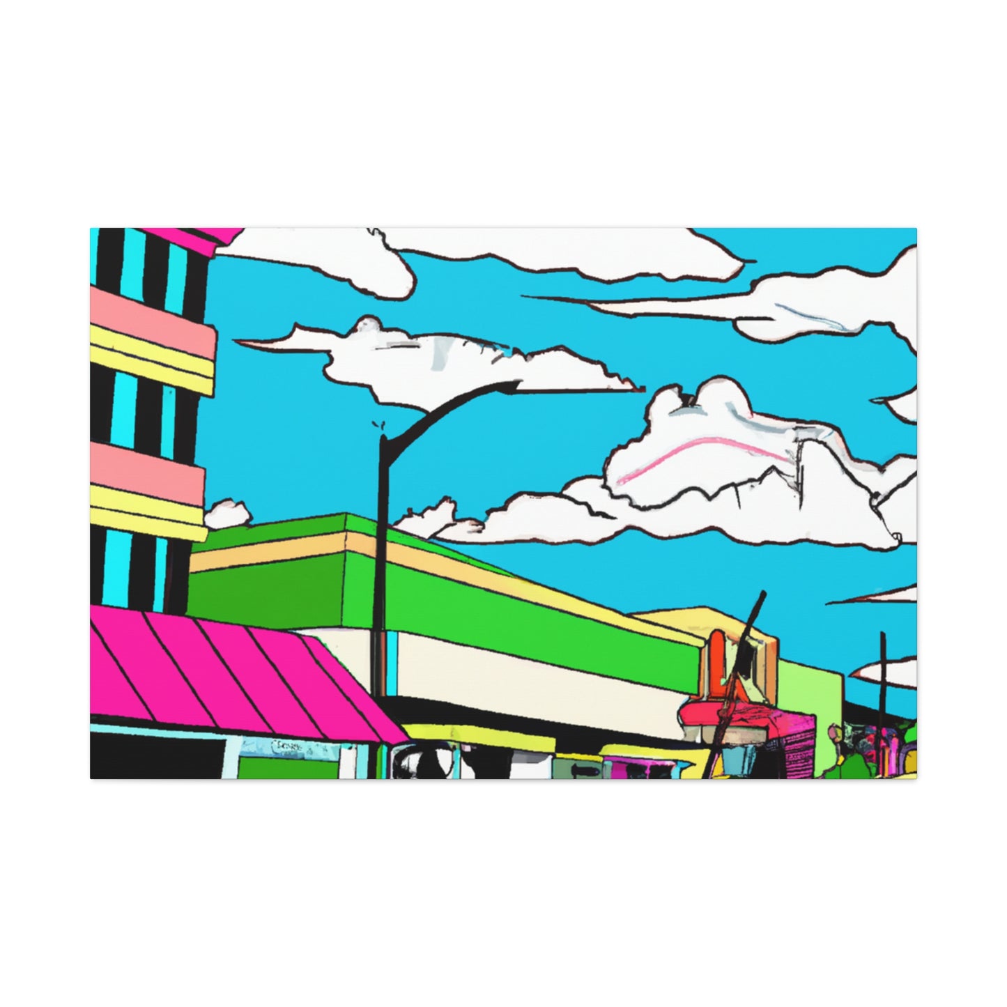 Sky View Way - Pop Art Canvas