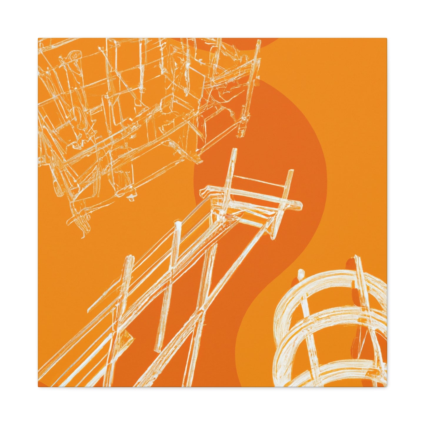 Orange Deck - Canvas - Architectural