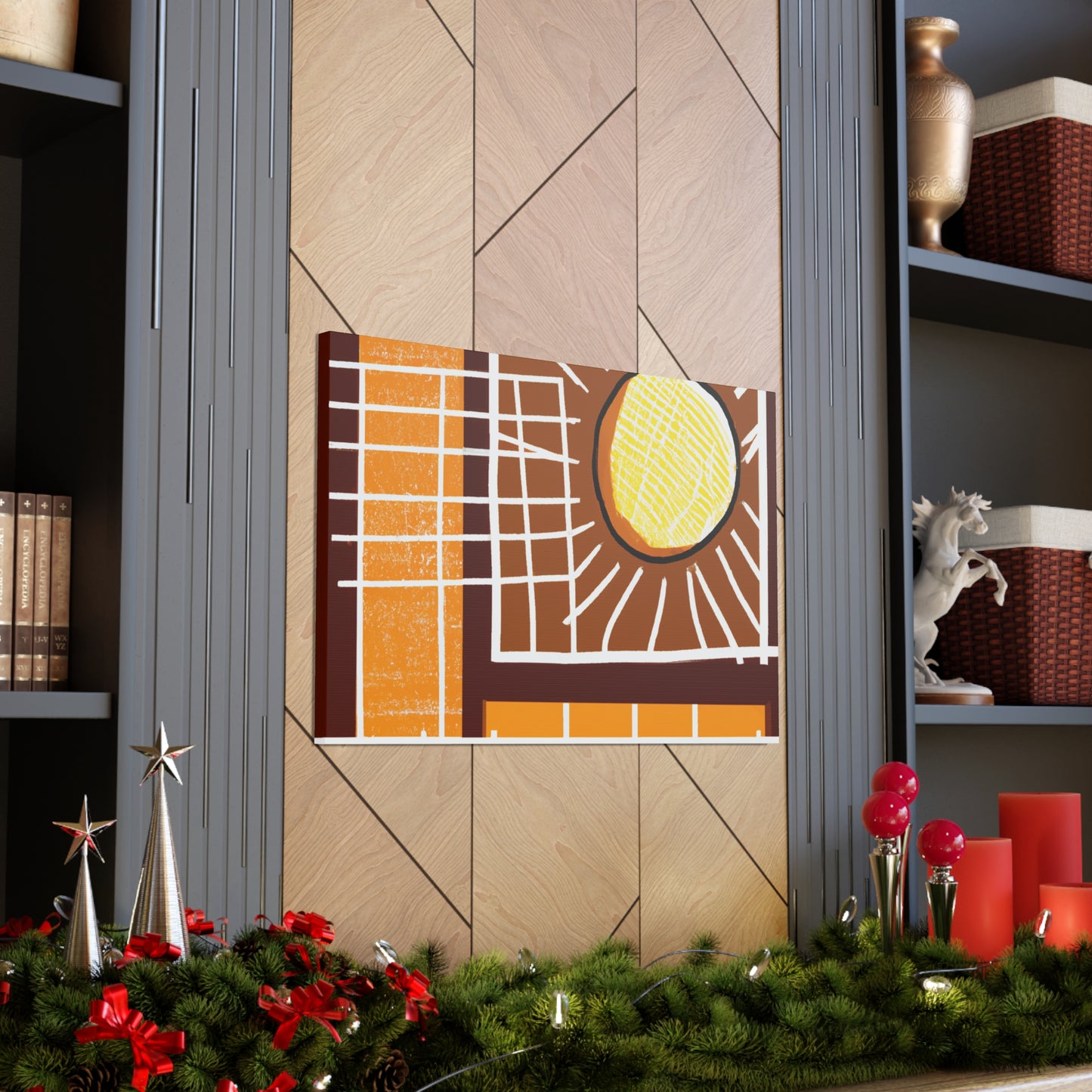 Pow!- Midcentury Canvas