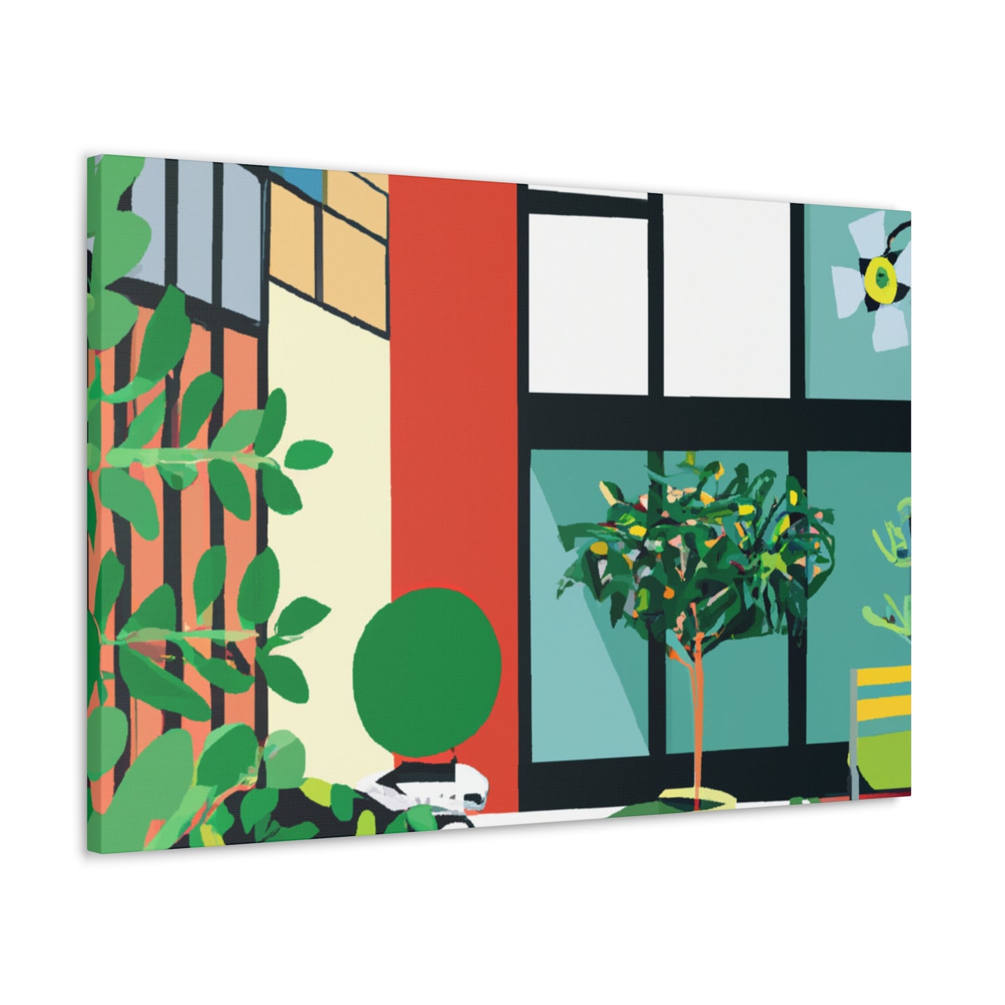 "Eco-Colorful- Midcentury" - Canvas