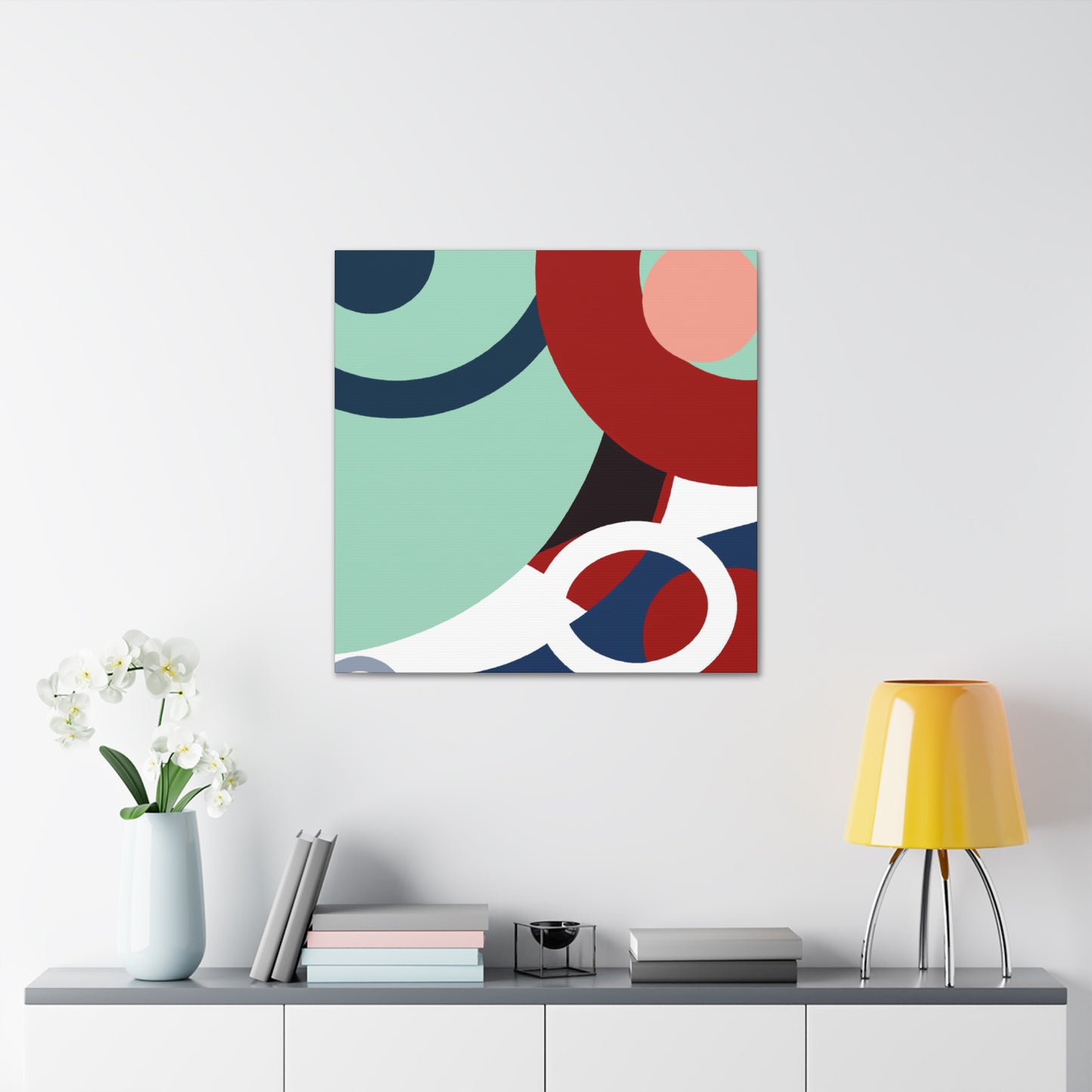 "Scintillating Sunrise - Midcentury" - Canvas