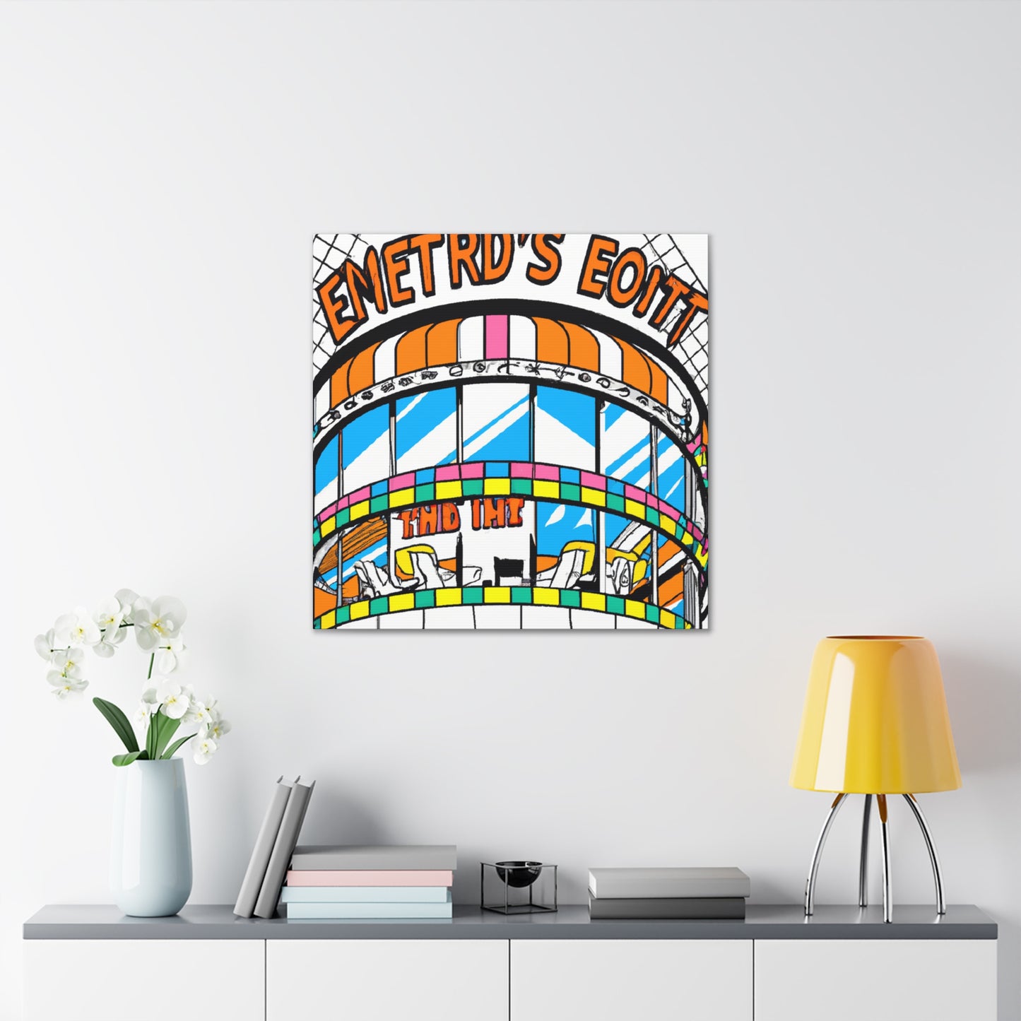 Frolic & Flourish Center - Canvas - Pop Art