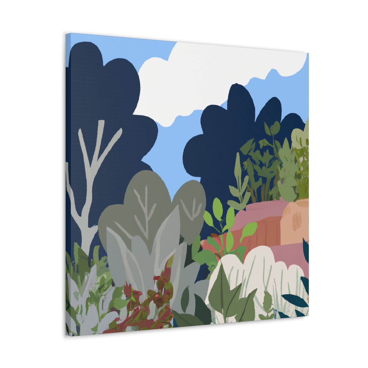 Blooming Hillside- Landscape - Canvas