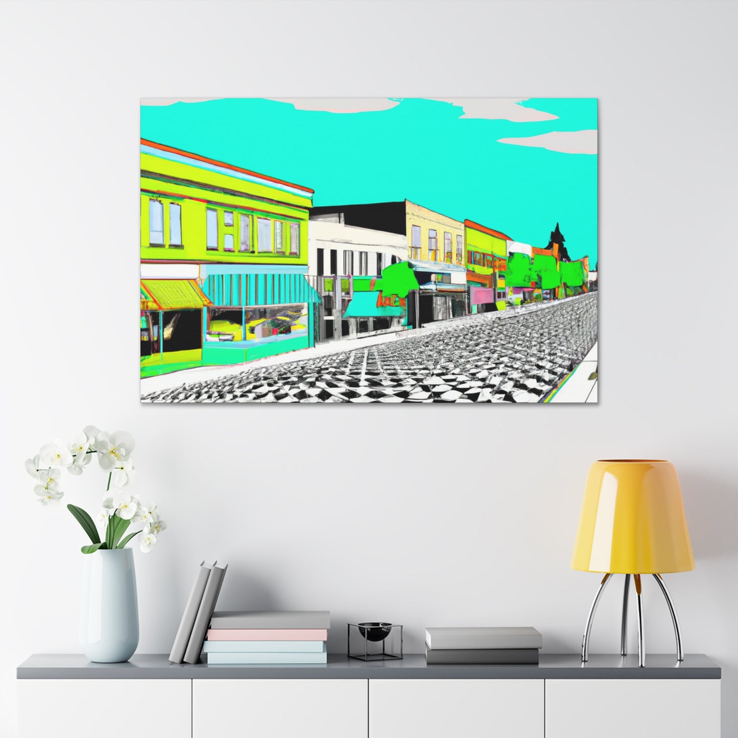 Streamlined Boulevard - Architectural Canvas - Pop Art