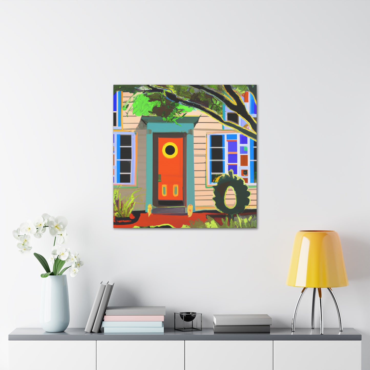 Vibrance Fiddle- Midcentury - Canvas