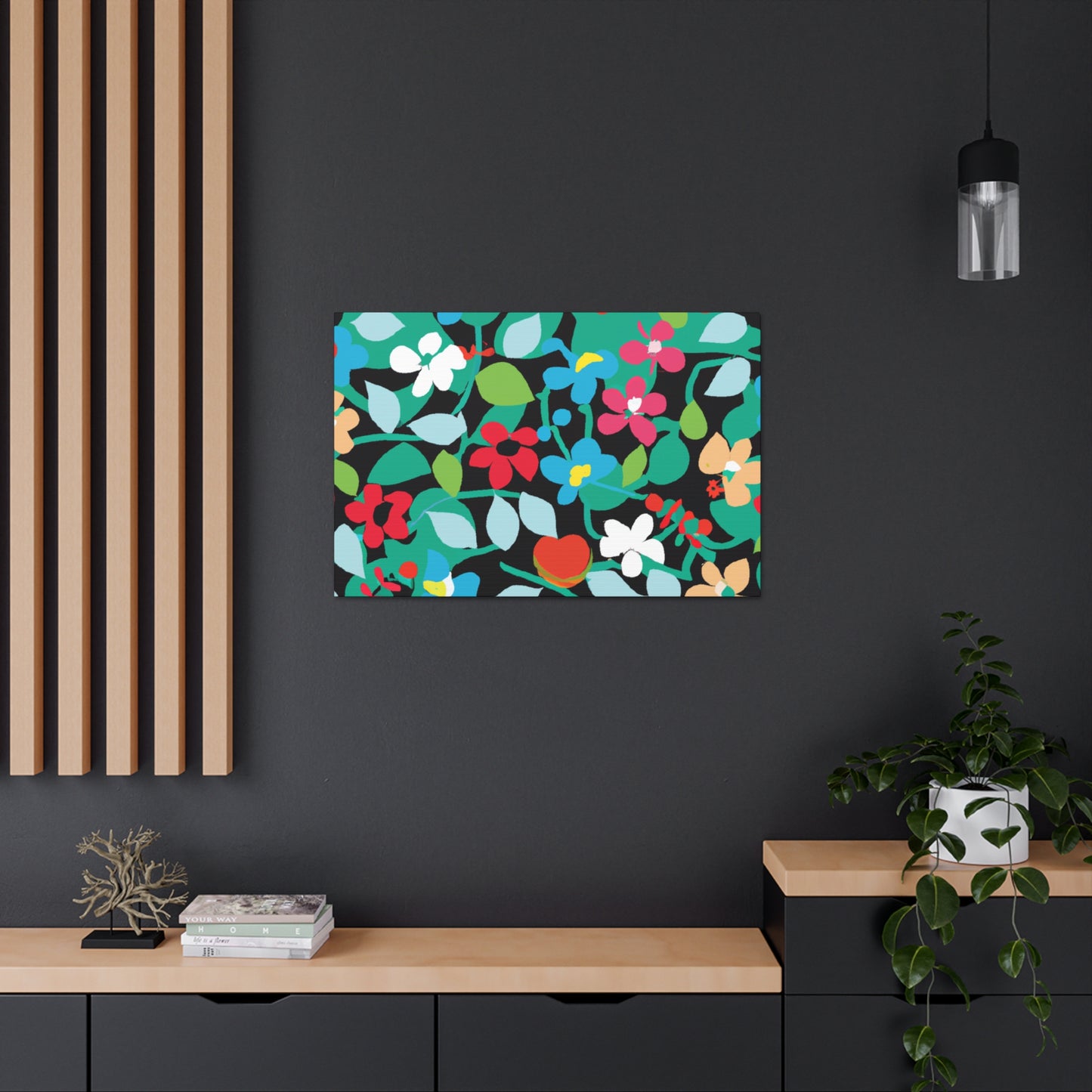 Blooming Happiness - Floral Canvas