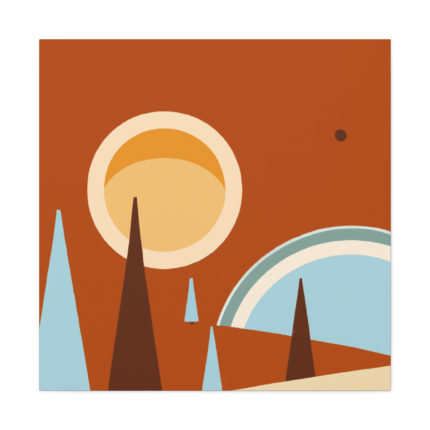Peaceful Momento - Midcentury - Canvas