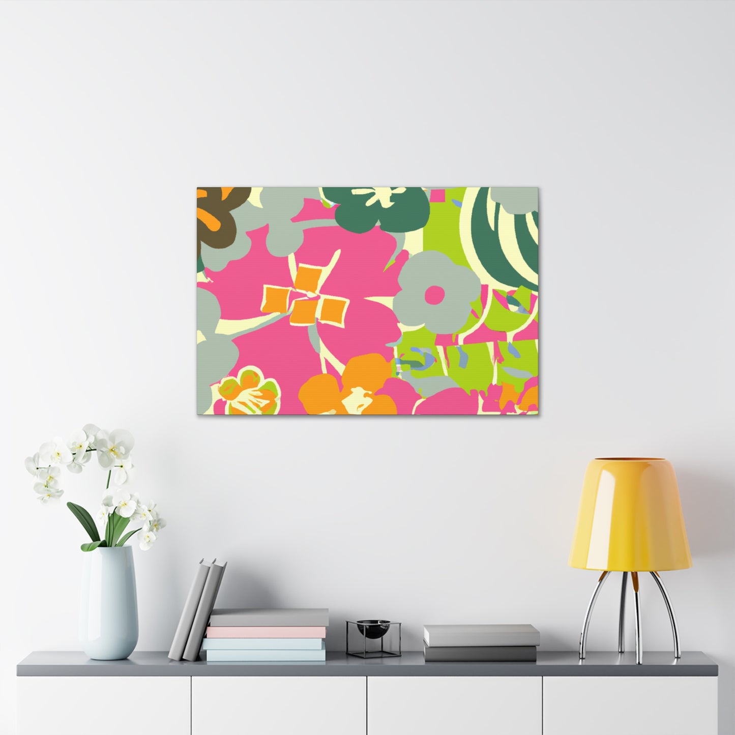 Dreamsicle - Floral - Canvas