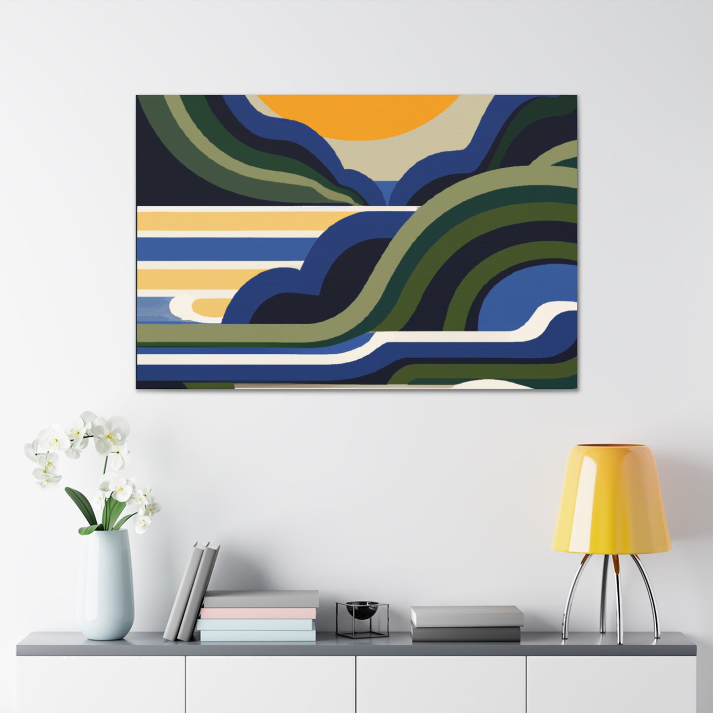 Mount Potamus - Midcentury Canvas