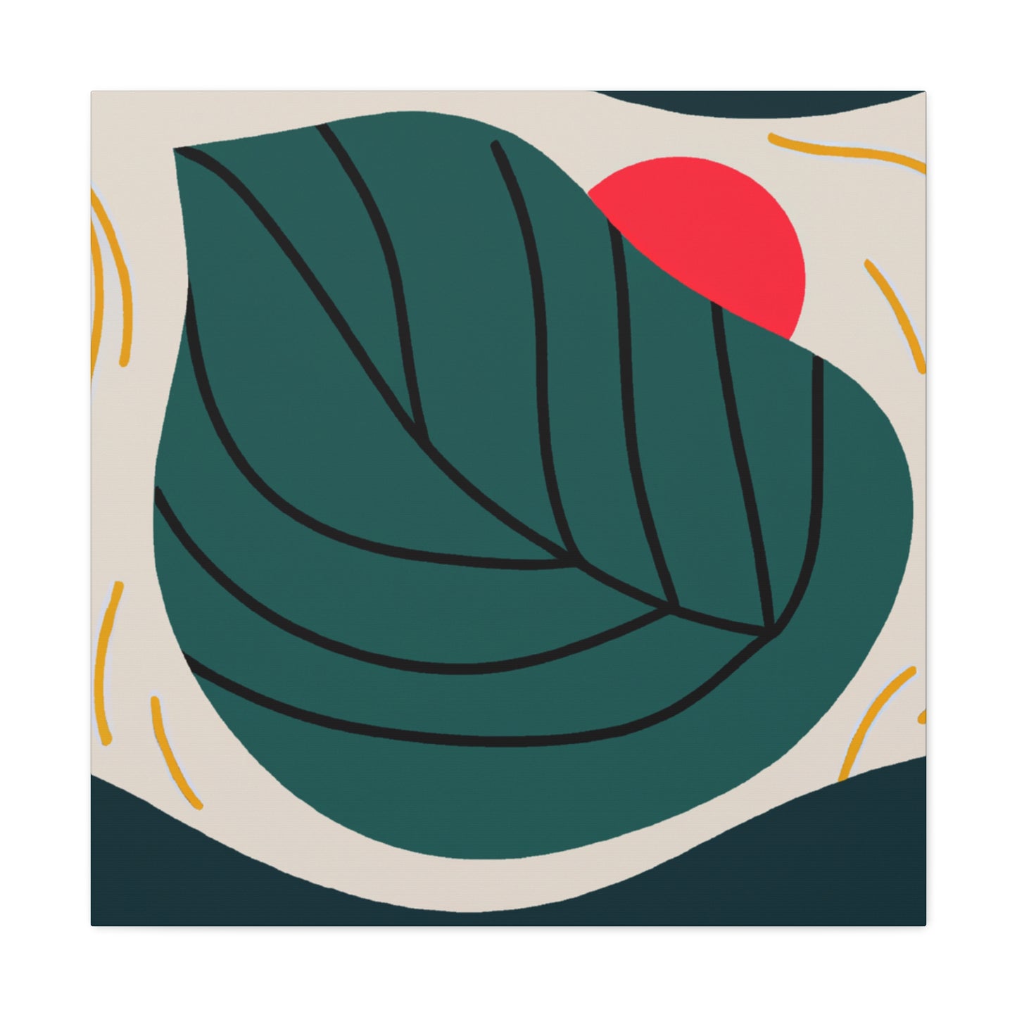 Simplicity Leaf - Minimalism - Canvas