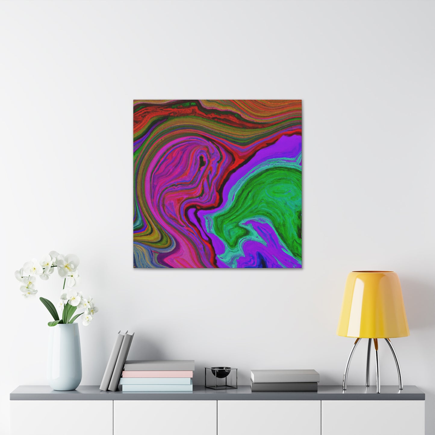 Aqua Mist - Abstract - Canvas