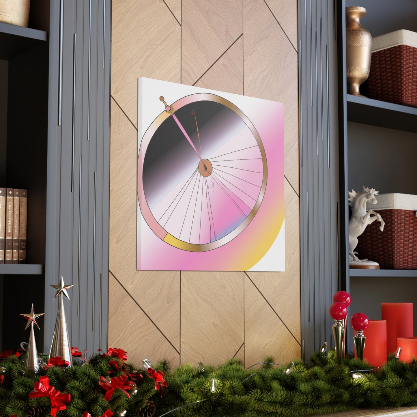 "Wheel Moderne" - Art Deco Canvas