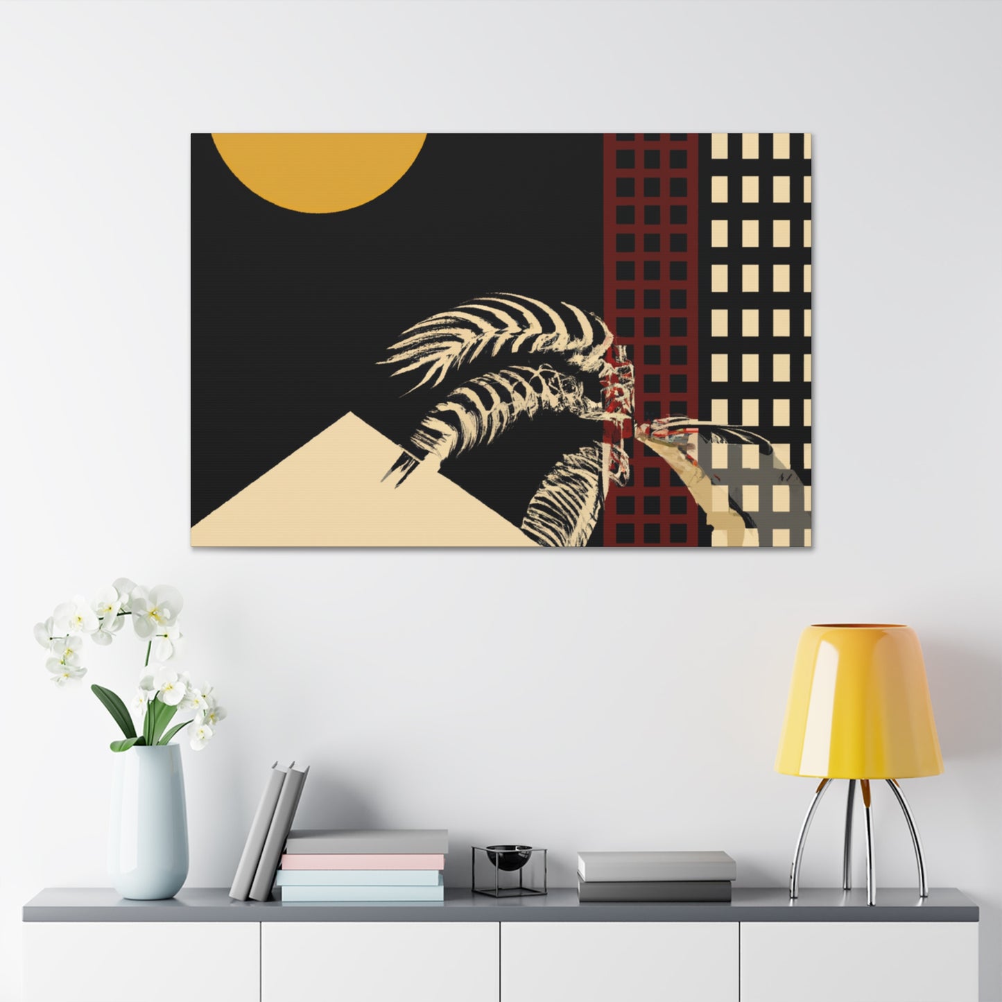 Rounded Dreamscape - Midcentury - Canvas