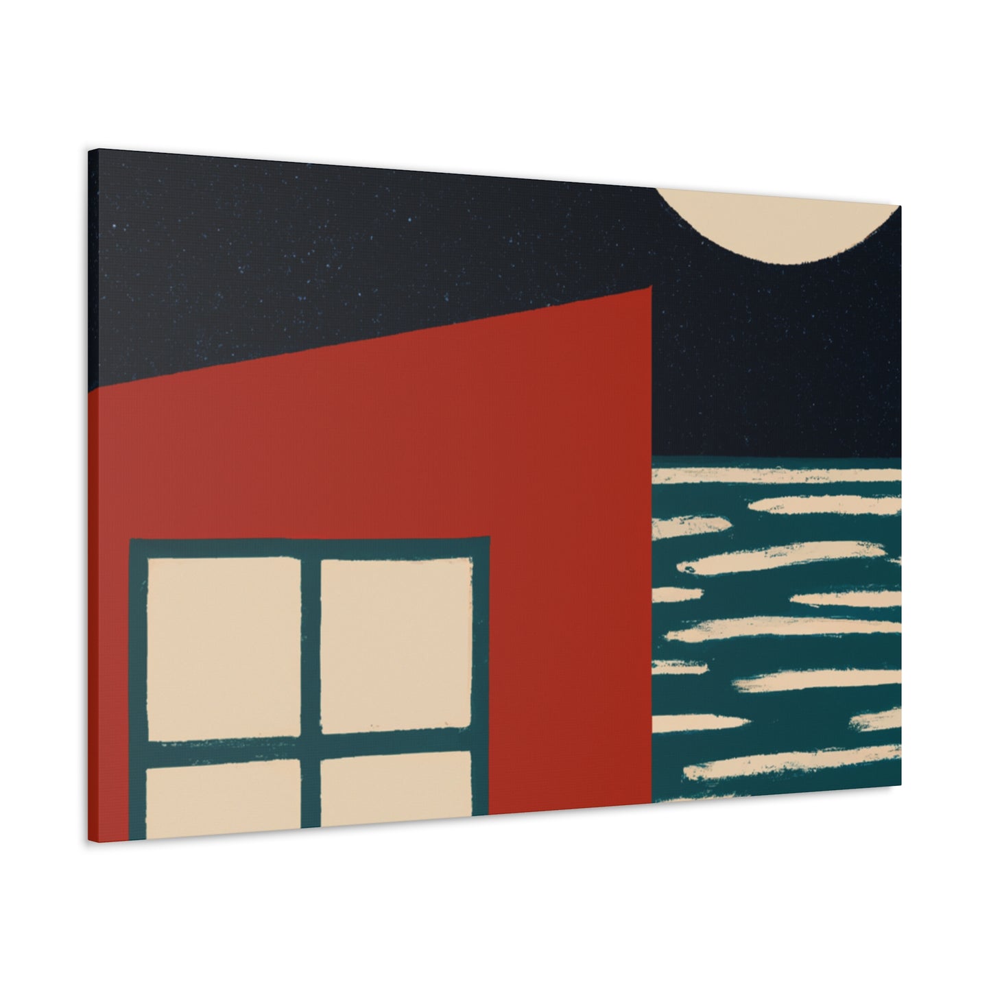 Dark Night- Midcentury Canvas