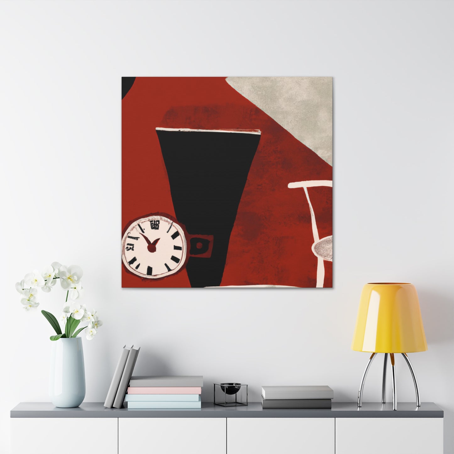"Retro Skyline - Midcentury." - Canvas