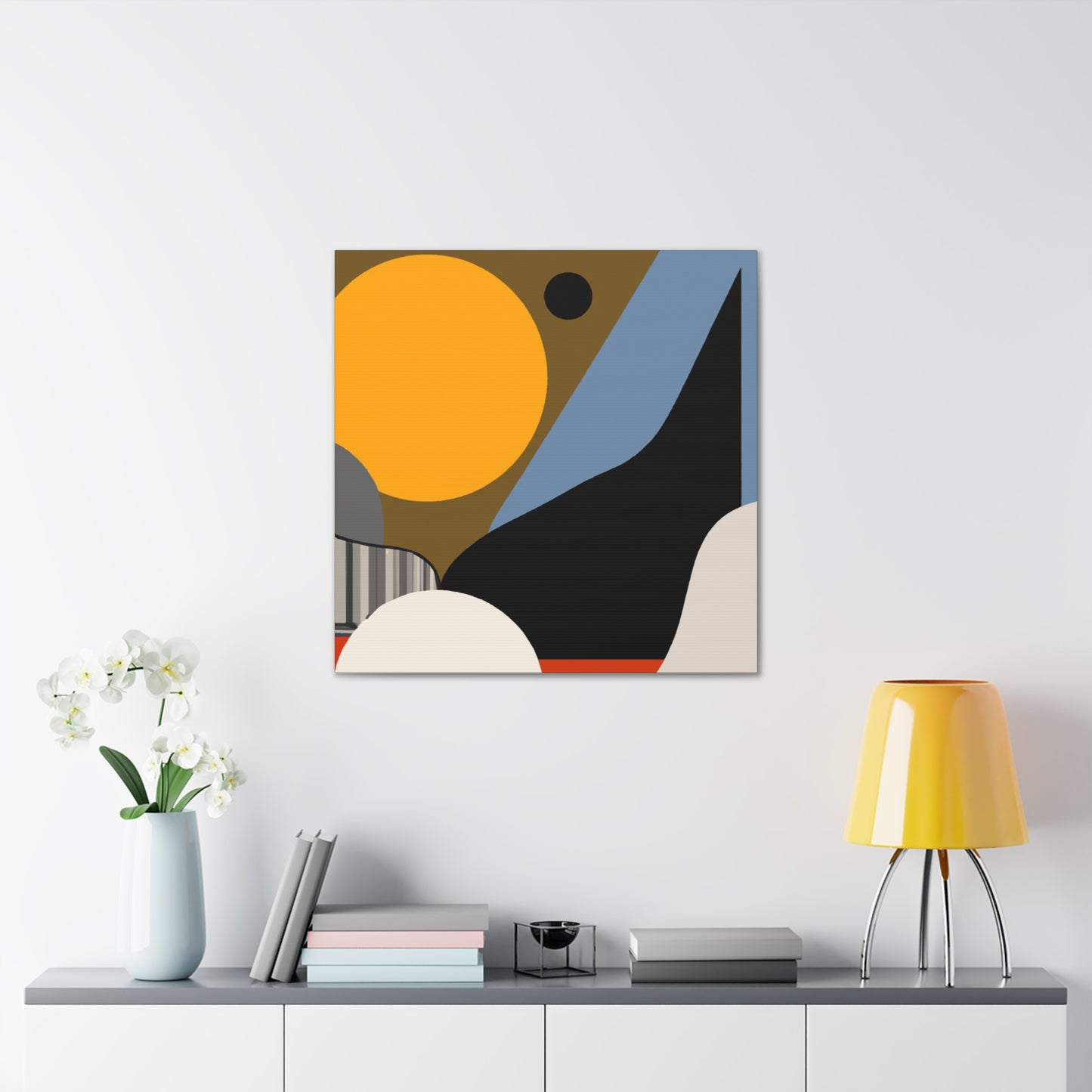 Vibrant Horizons - Midcentury - Canvas
