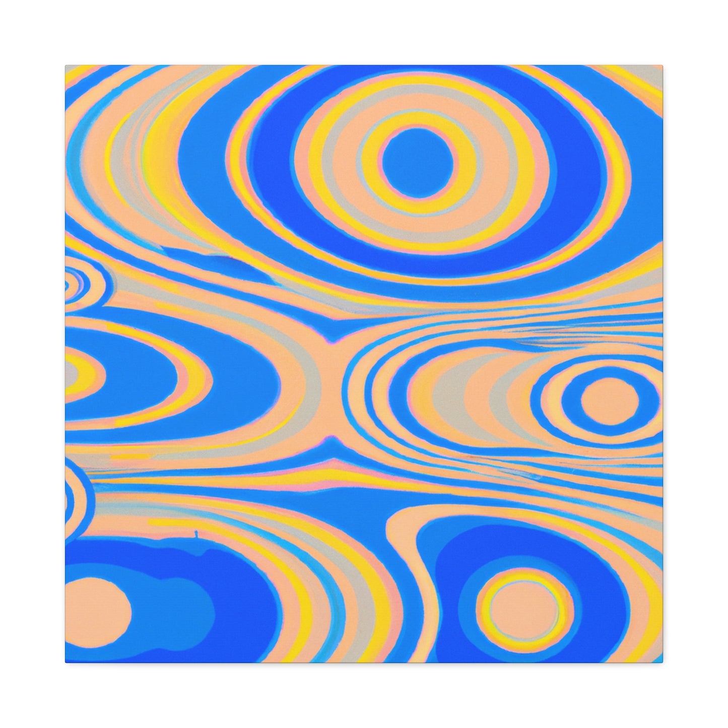 Aqua Flesh - Abstract - Canvas