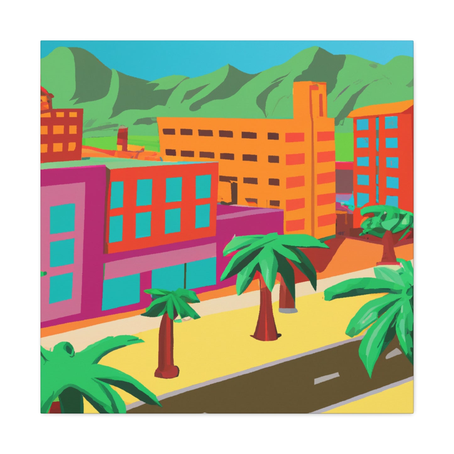 Sahara Sunrise - Architectural - Canvas