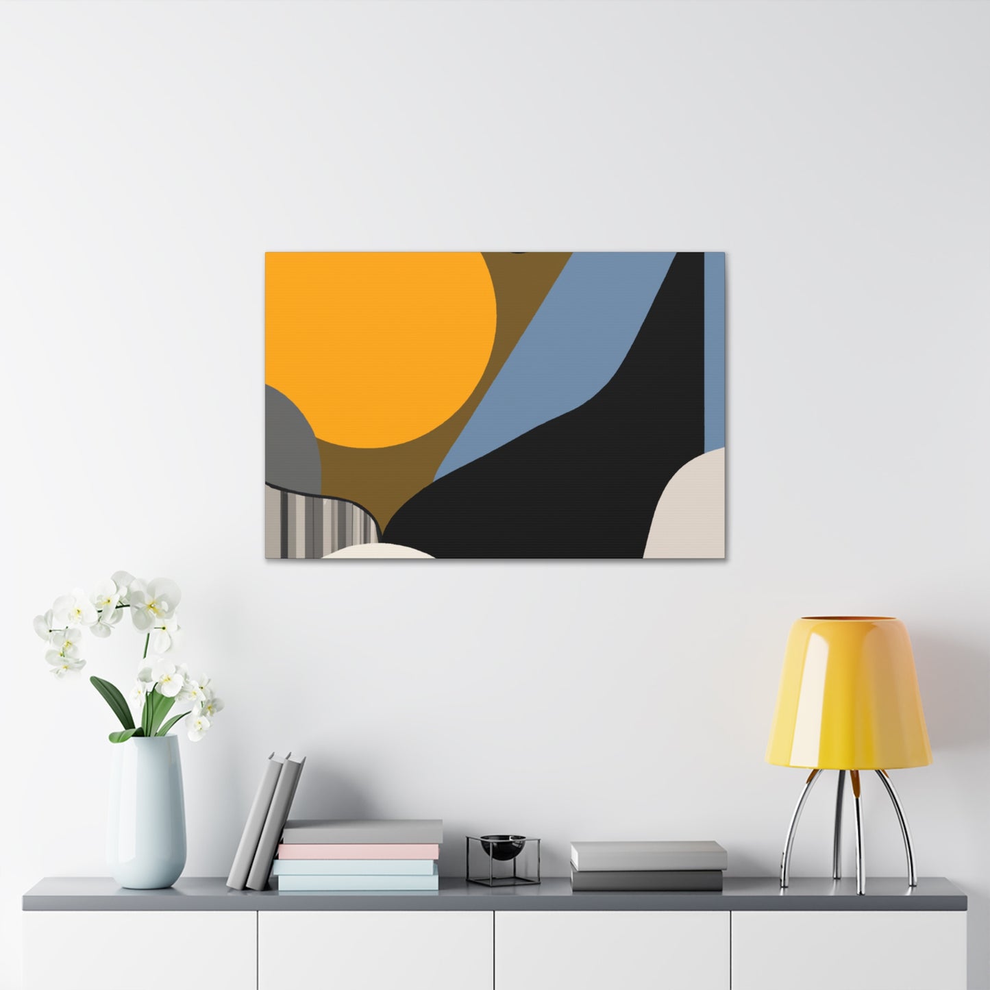 Vibrant Horizons - Midcentury - Canvas