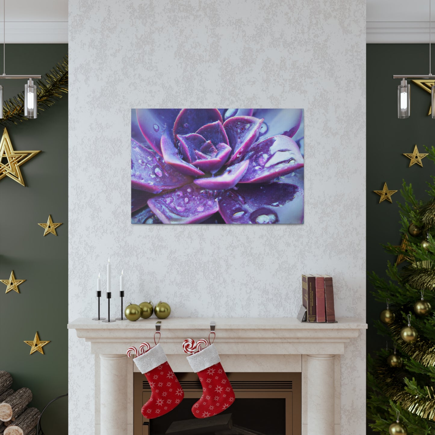 Purple Splendor - Canvas - Succulent