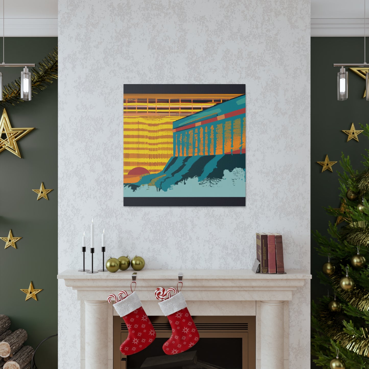 Furfin Flying Fox - Midcentury Canvas
